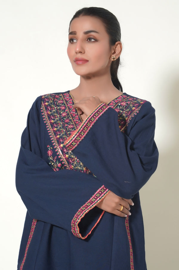 Unstitched 2 Piece Embroidered Cottle Suit
