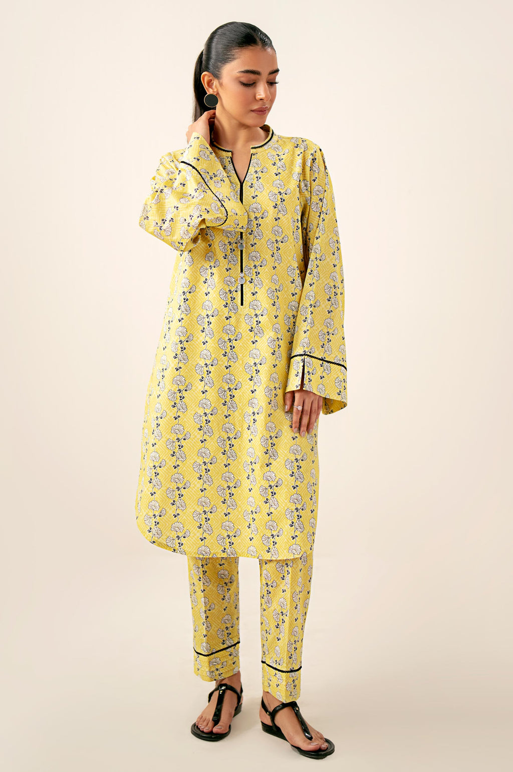 Unstitched 2 Piece Printed Lawn Suit