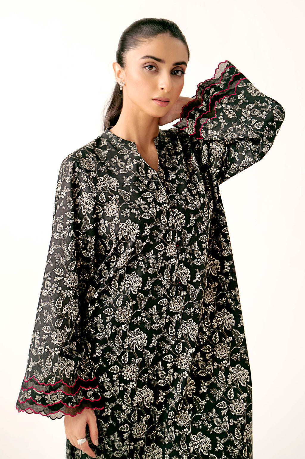 Unstitched 2 Piece Printed Lawn Suit