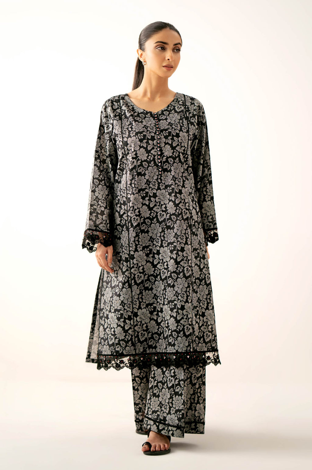 Unstitched 2 Piece Printed Lawn Suit
