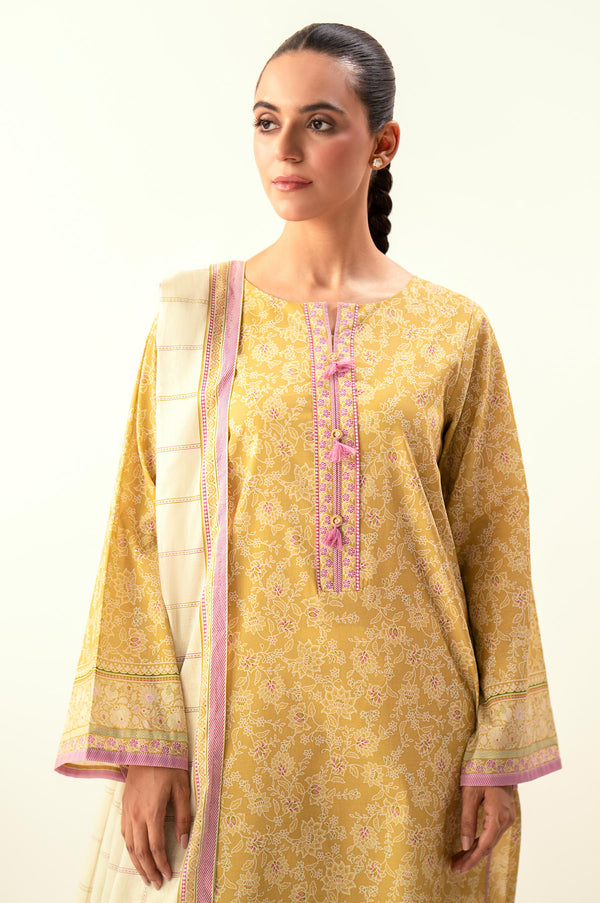 Unstitched 2 Piece Printed Lawn Suit