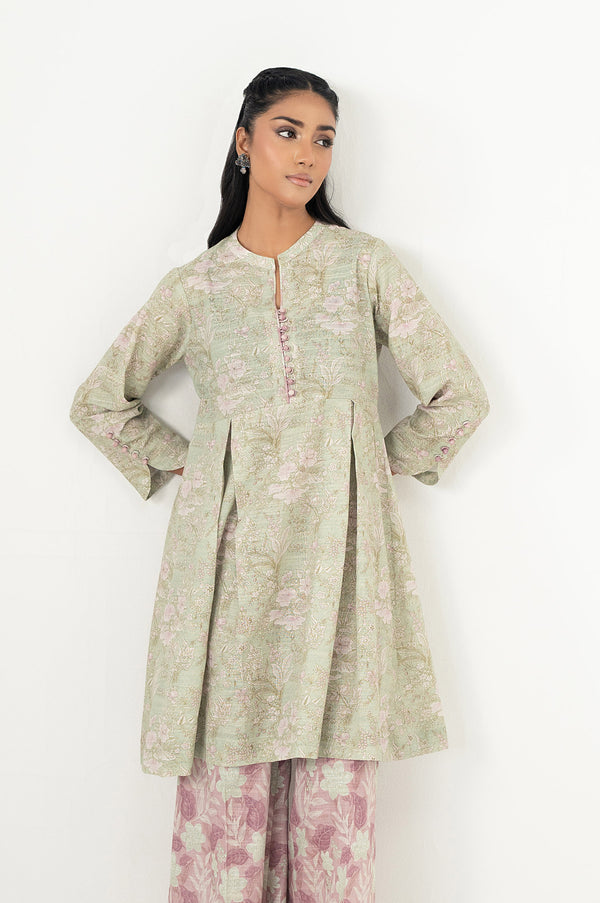 Unstitched 2 Piece Printed Cottel Suit