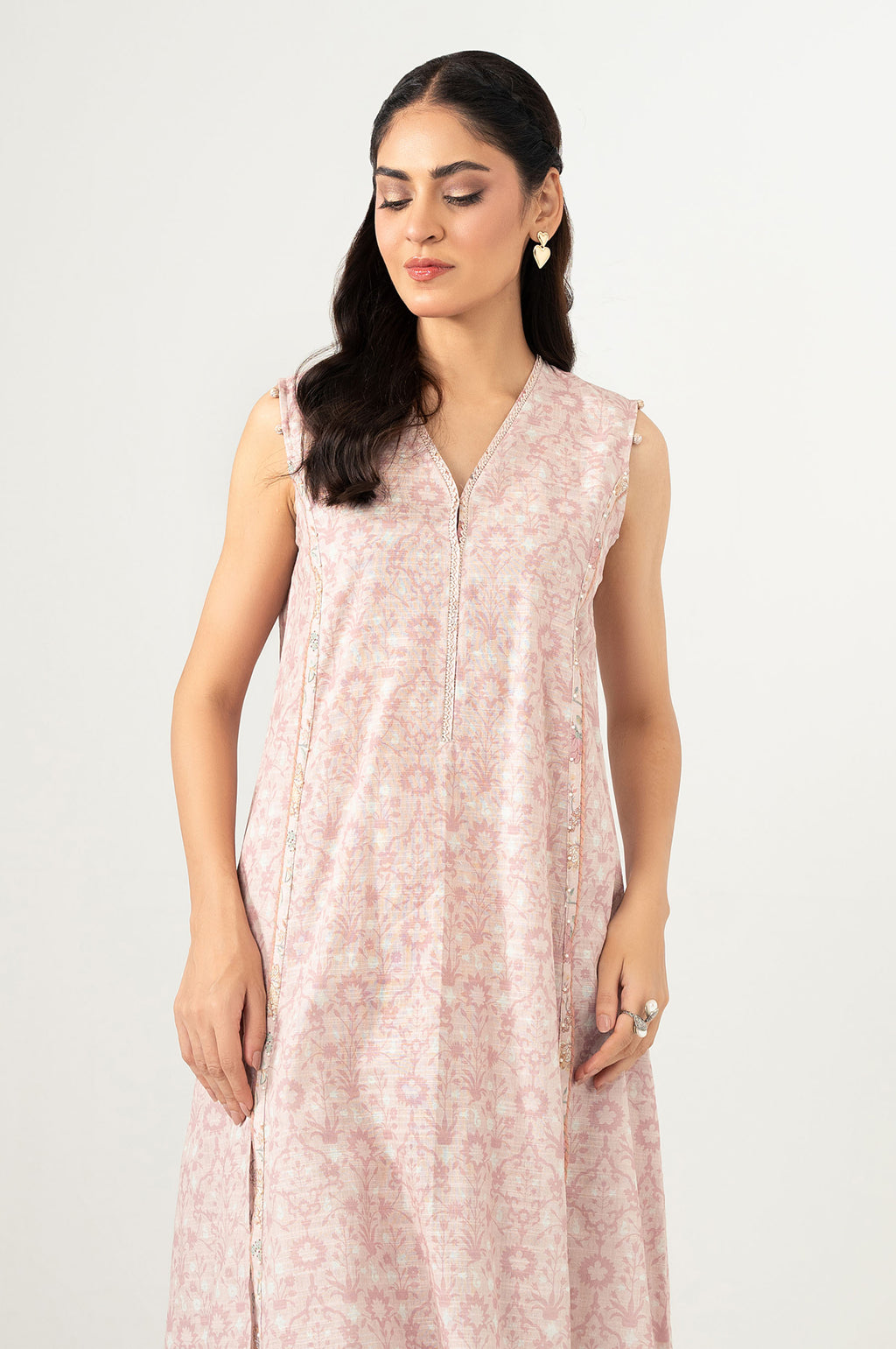 Unstitched 2 Piece Printed Cottel Suit