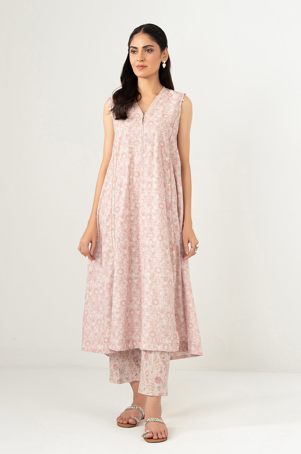 Unstitched 2 Piece Printed Cottel Suit