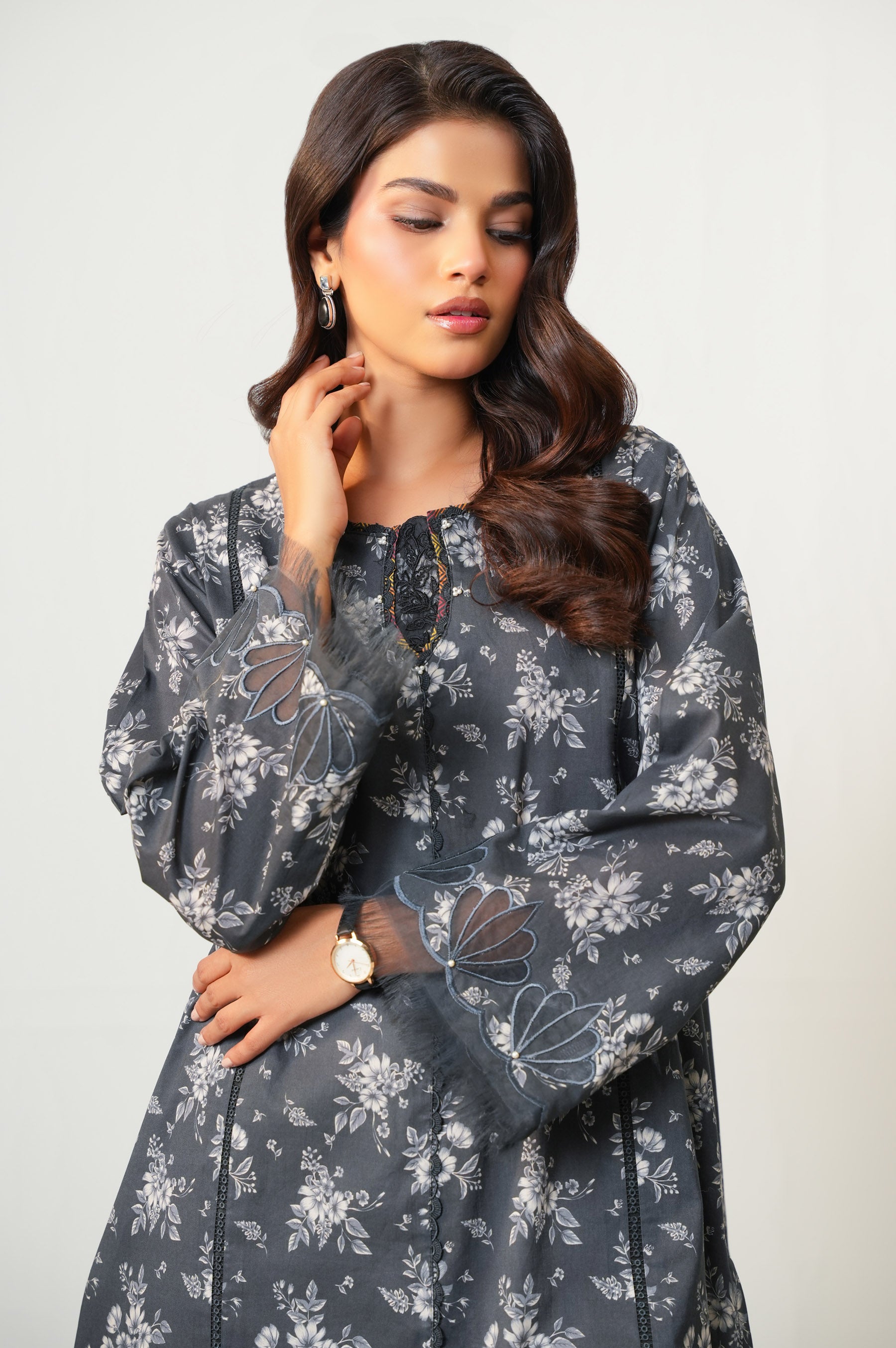 Unstitched 2 Piece Digital Printed Lawn Suit