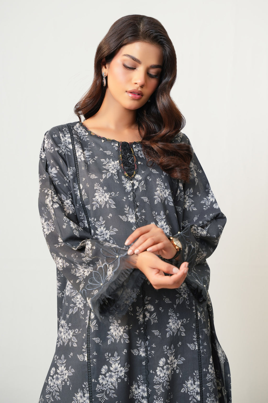Unstitched 2 Piece Digital Printed Lawn Suit