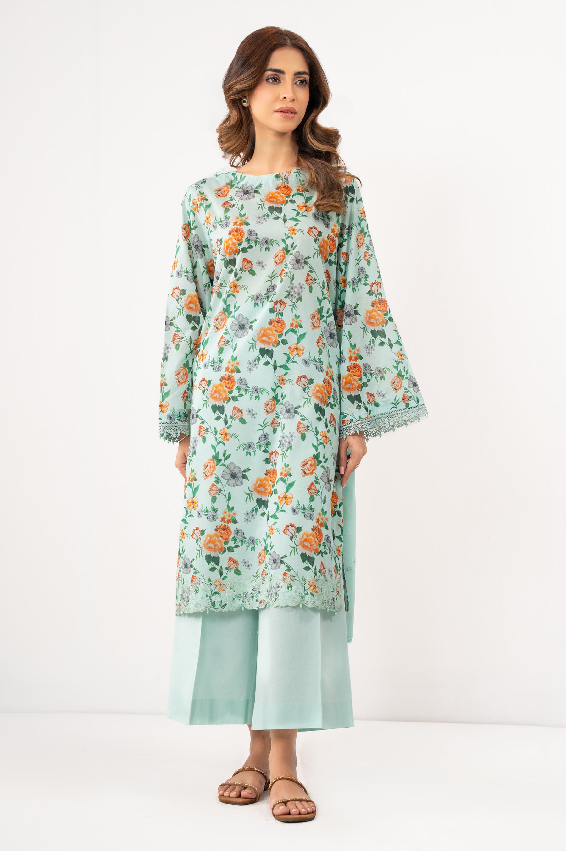 PRINTED LAWN UNSTITCHED SHIRT BOTTOM
