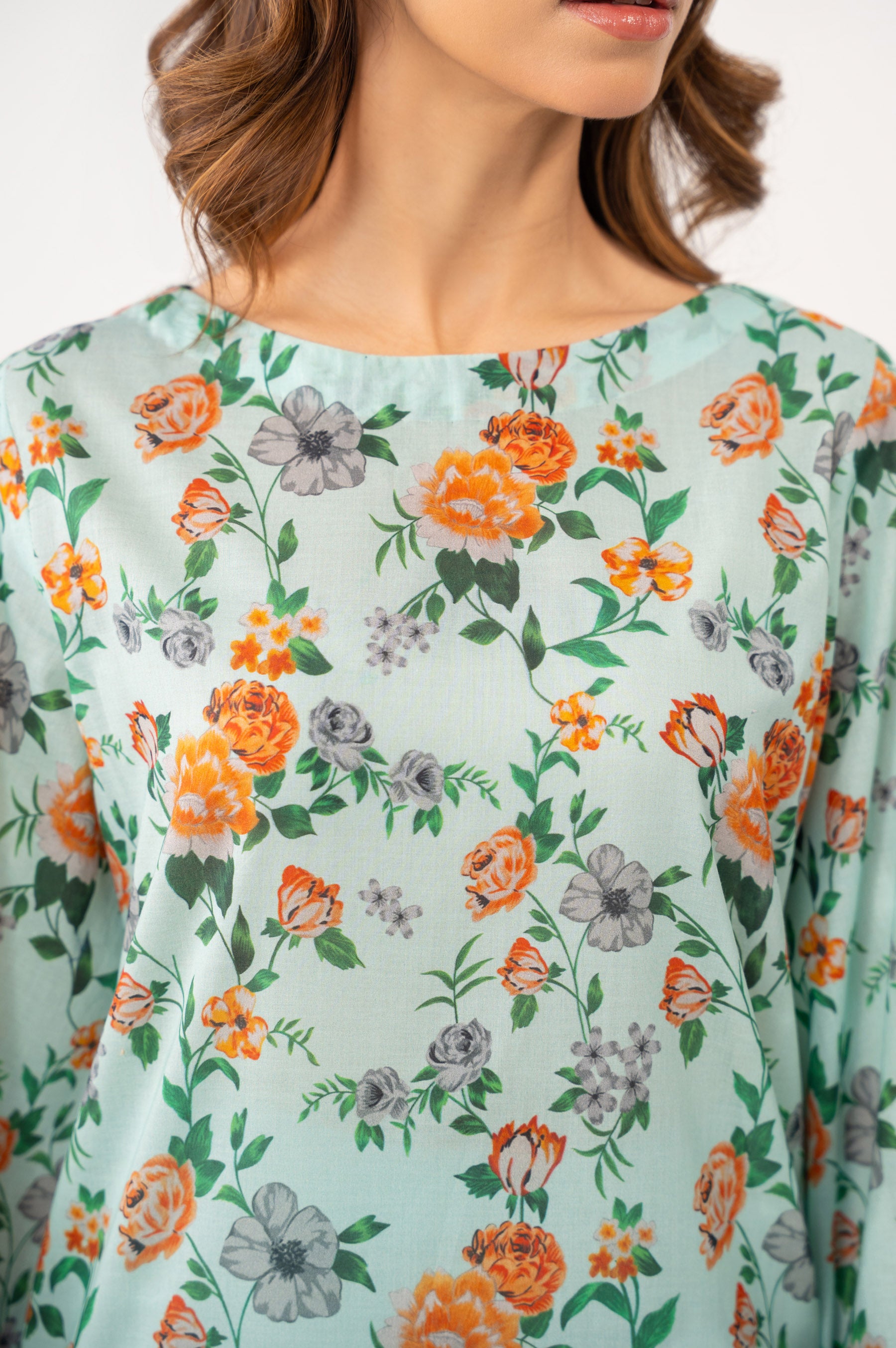 PRINTED LAWN UNSTITCHED SHIRT BOTTOM