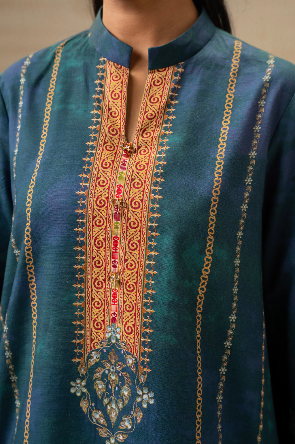 UNSTITCHED PRINTED SHIRT BOTTOM SUIT