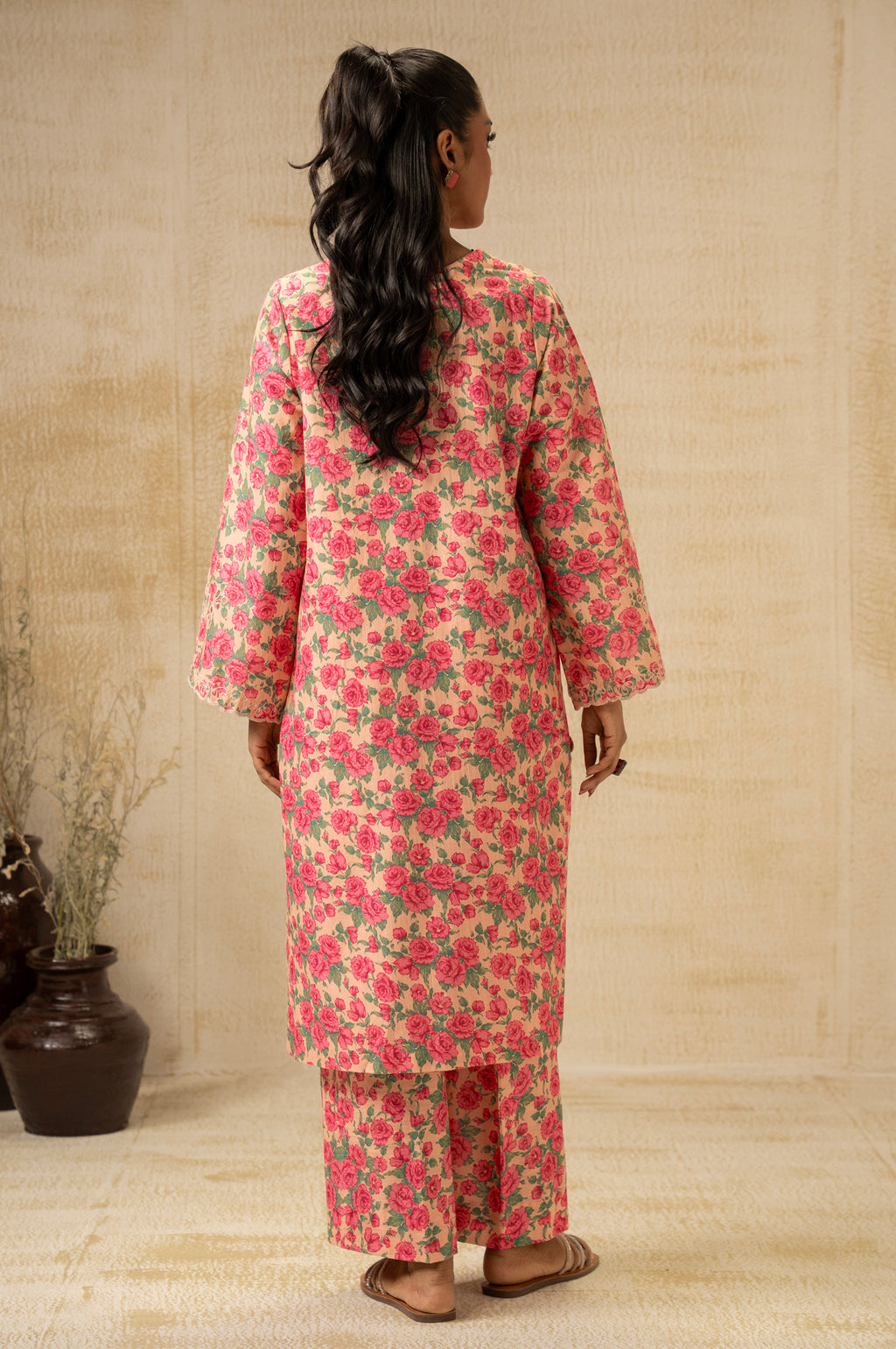 UNSTITCHED EMBROIDERED SUIT