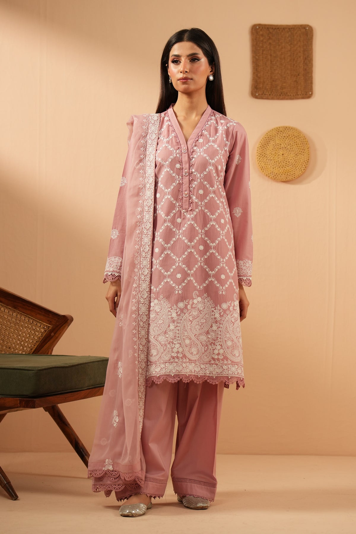 UNSTITCHED 3 PIECE SUIT