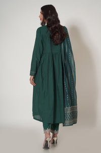Unstitched 3 Piece Embroidered Yarn Dyed Suit