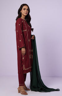 Unstitched 3 Piece Embroidered Mysuri Jacquard Suit