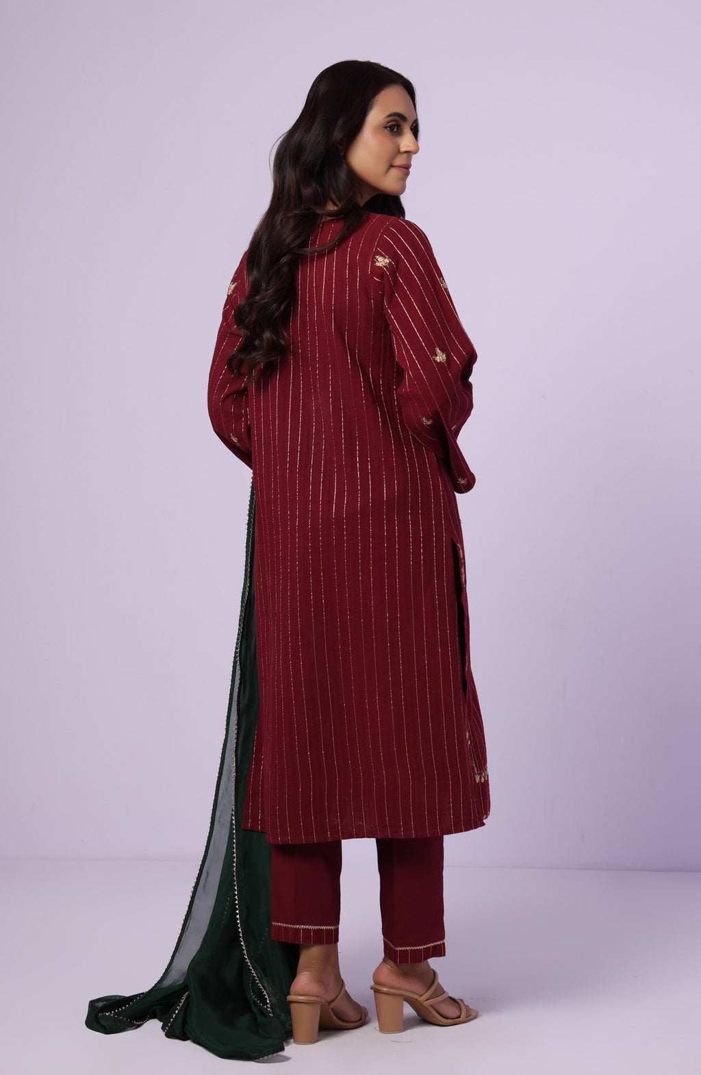 Unstitched 3 Piece Embroidered Mysuri Jacquard Suit