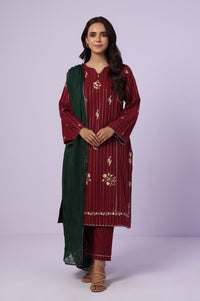 Unstitched 3 Piece Embroidered Mysuri Jacquard Suit