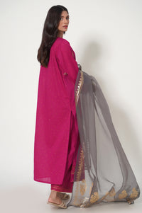 Unstitched 3 Piece Embroidered Lawn Suit