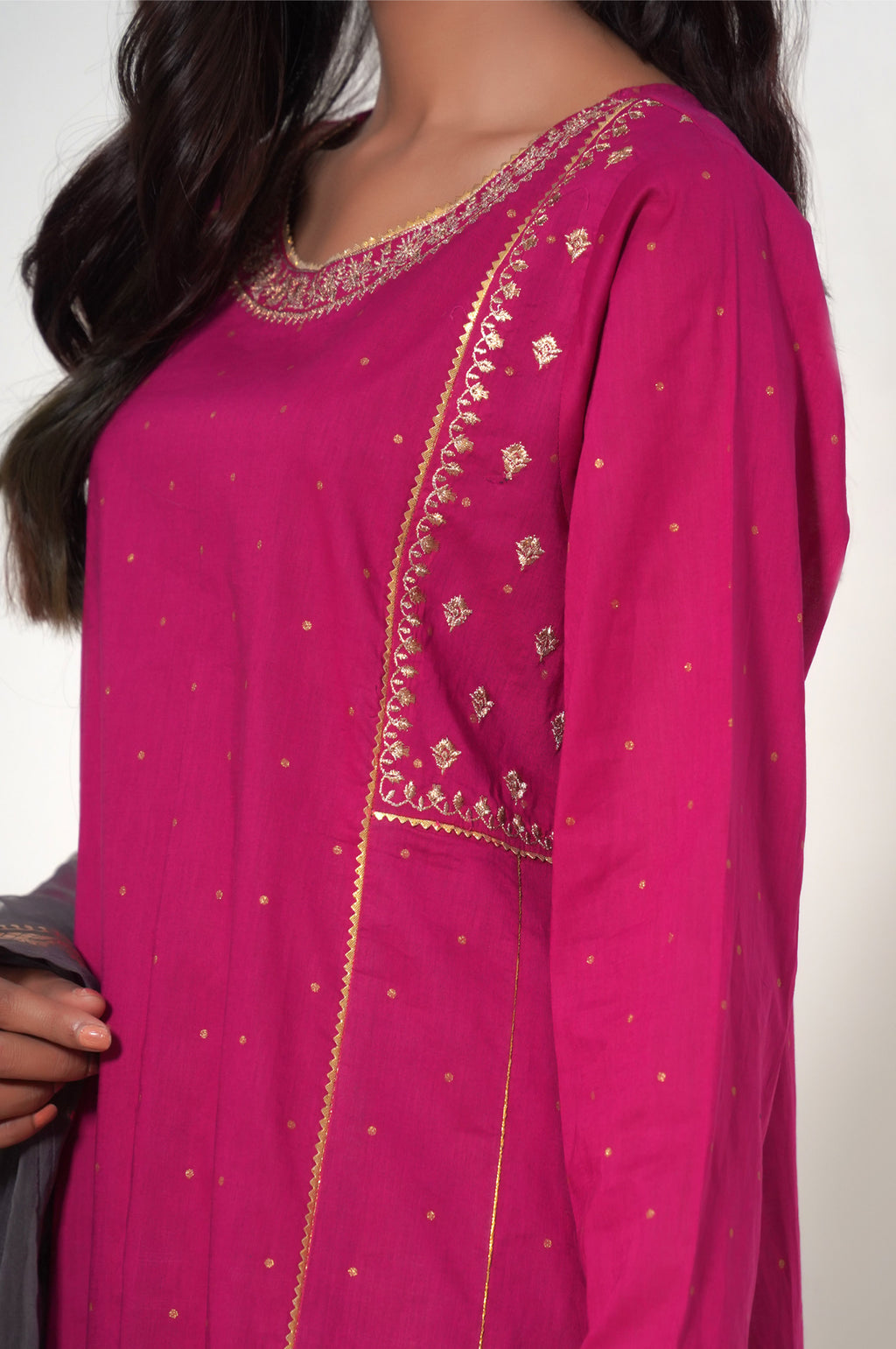Unstitched 3 Piece Embroidered Lawn Suit