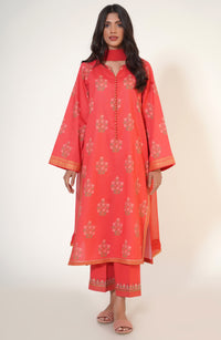 Stitched 3 Piece Paste Printed Lawn Suit
