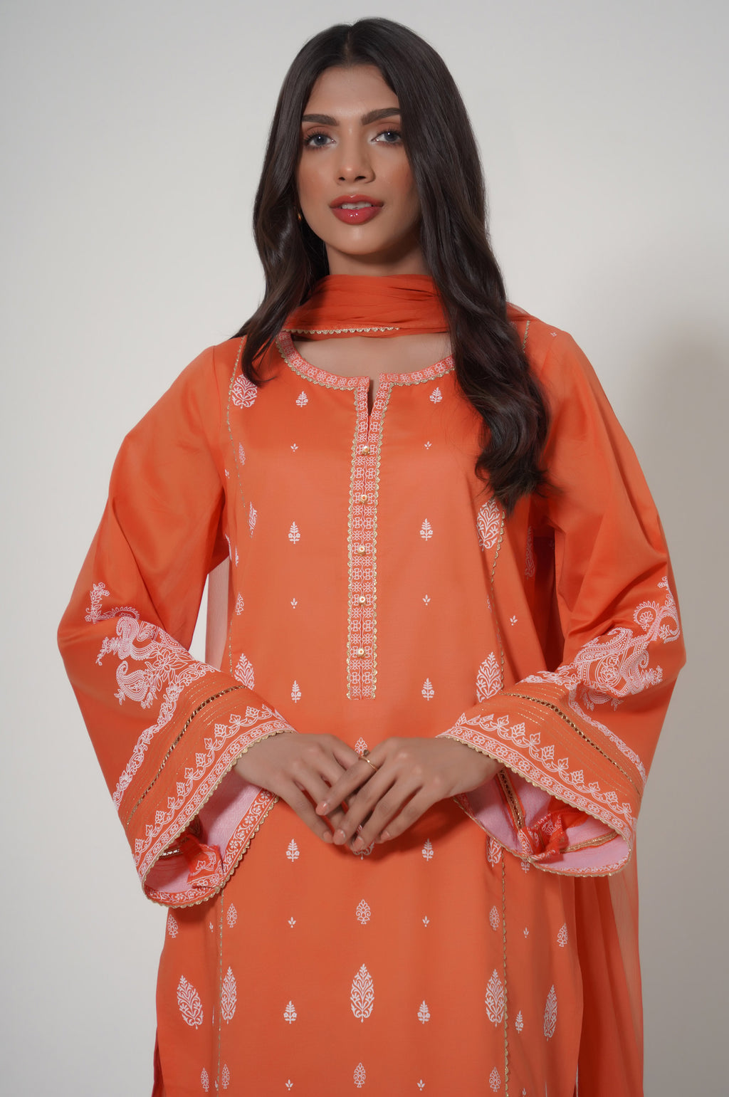 Unstitched 3 Piece Puff Printed Lawn Suit