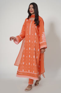 Unstitched 3 Piece Puff Printed Lawn Suit