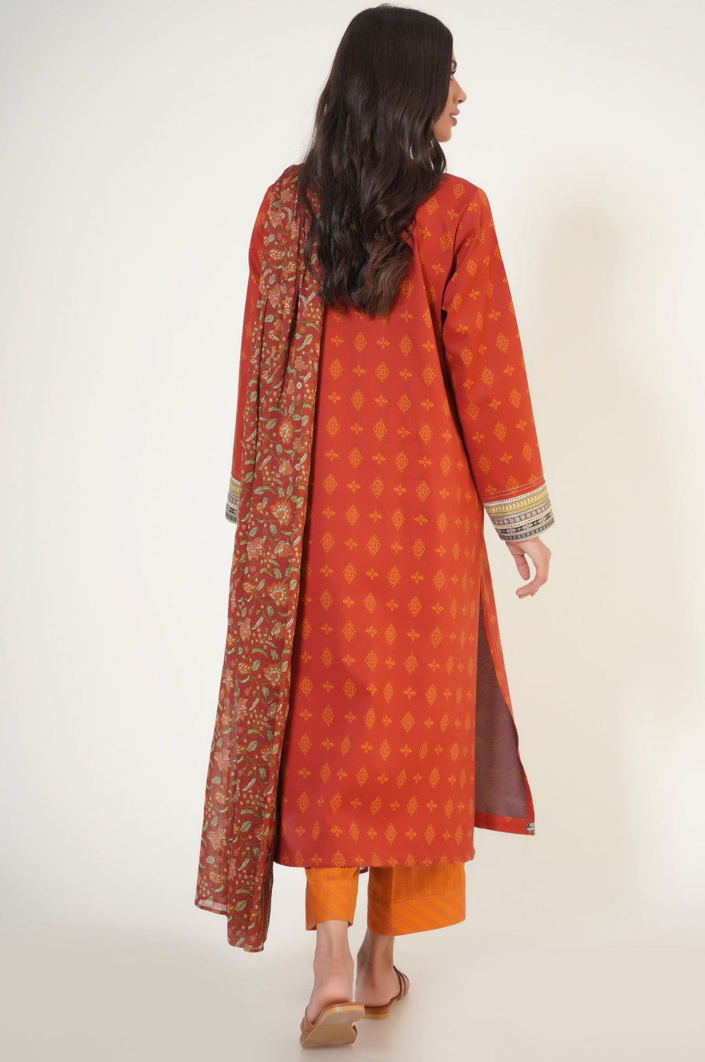 Unstitched 3 Piece Printed Lawn Suit