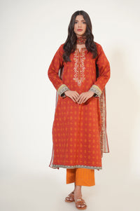 Unstitched 3 Piece Printed Lawn Suit