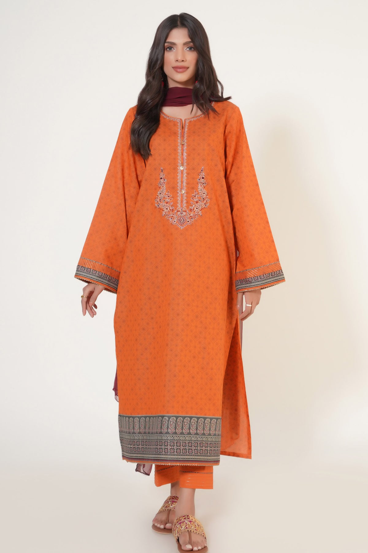 Stitched 3 Piece Printed Masuri Lawn