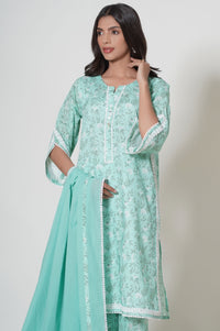 Unstitched 3 Piece Printed Cambric