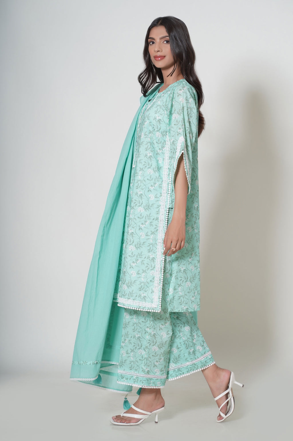 Unstitched 3 Piece Printed Cambric