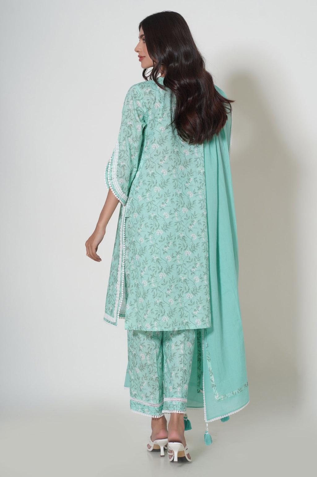 Unstitched 3 Piece Printed Cambric