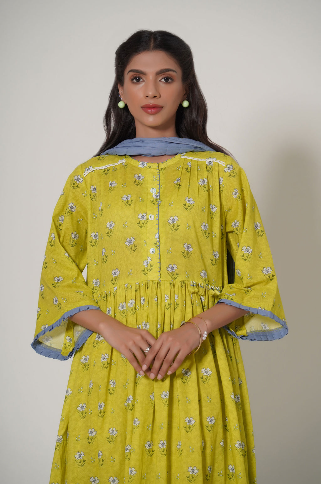 Unstitched 3 Piece Printed Cambric Suit