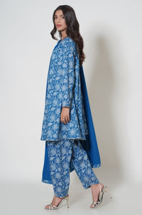 Unstitched 3 Piece Printed Cambric