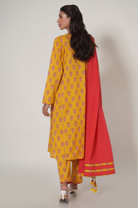 Unstitched 3 Piece Printed Cambric Suit