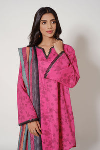 Unstitched 3 Piece Printed Cambric Suit