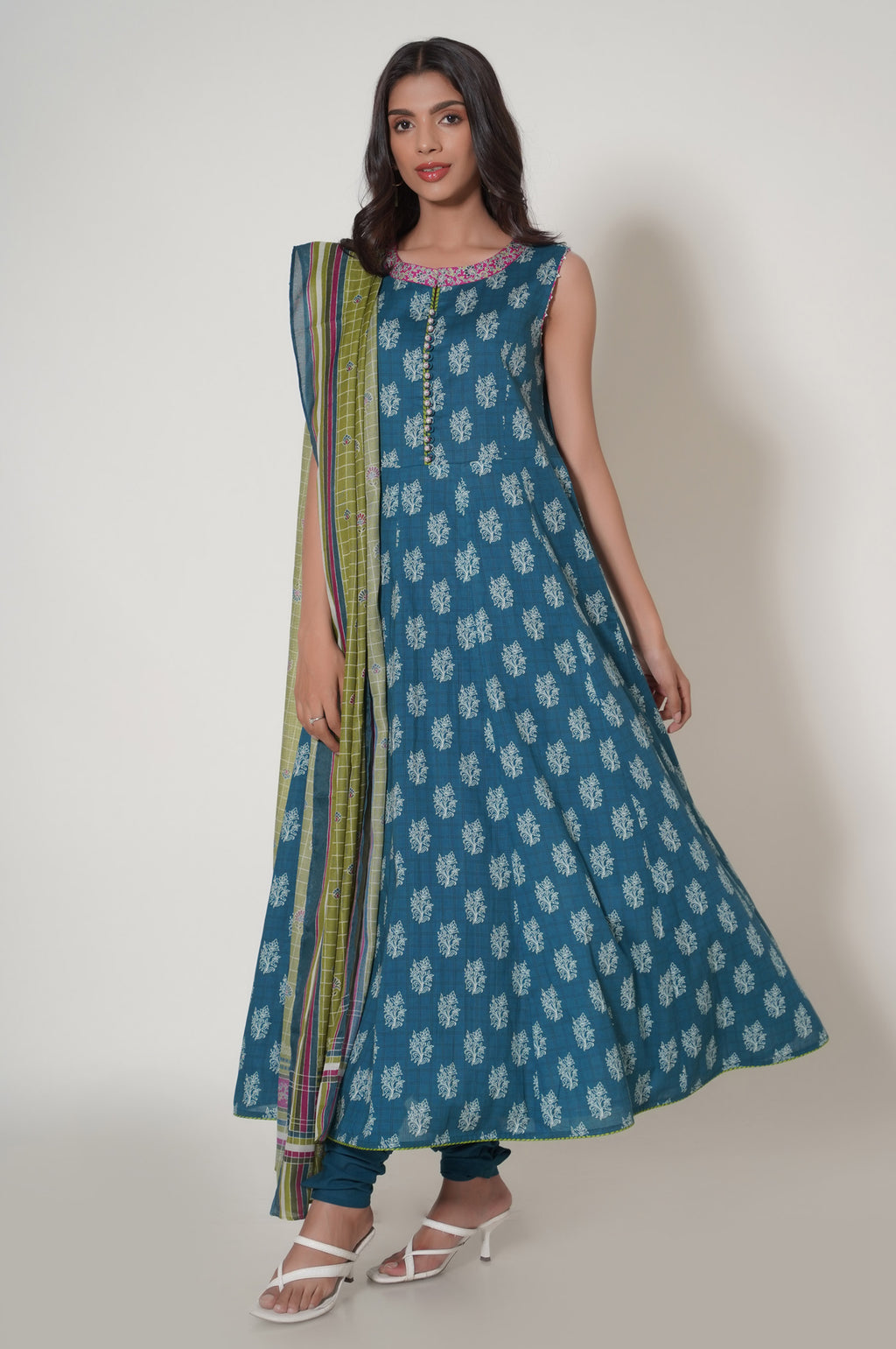 Unstitched 3 Piece Printed Cambric Suit