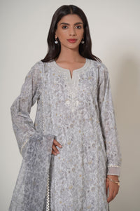 Unstitched 3 Piece Printed Cambric Suit