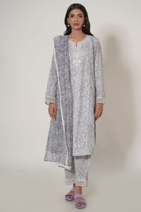 Unstitched 3 Piece Printed Cambric Suit