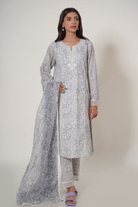 Unstitched 3 Piece Printed Cambric Suit