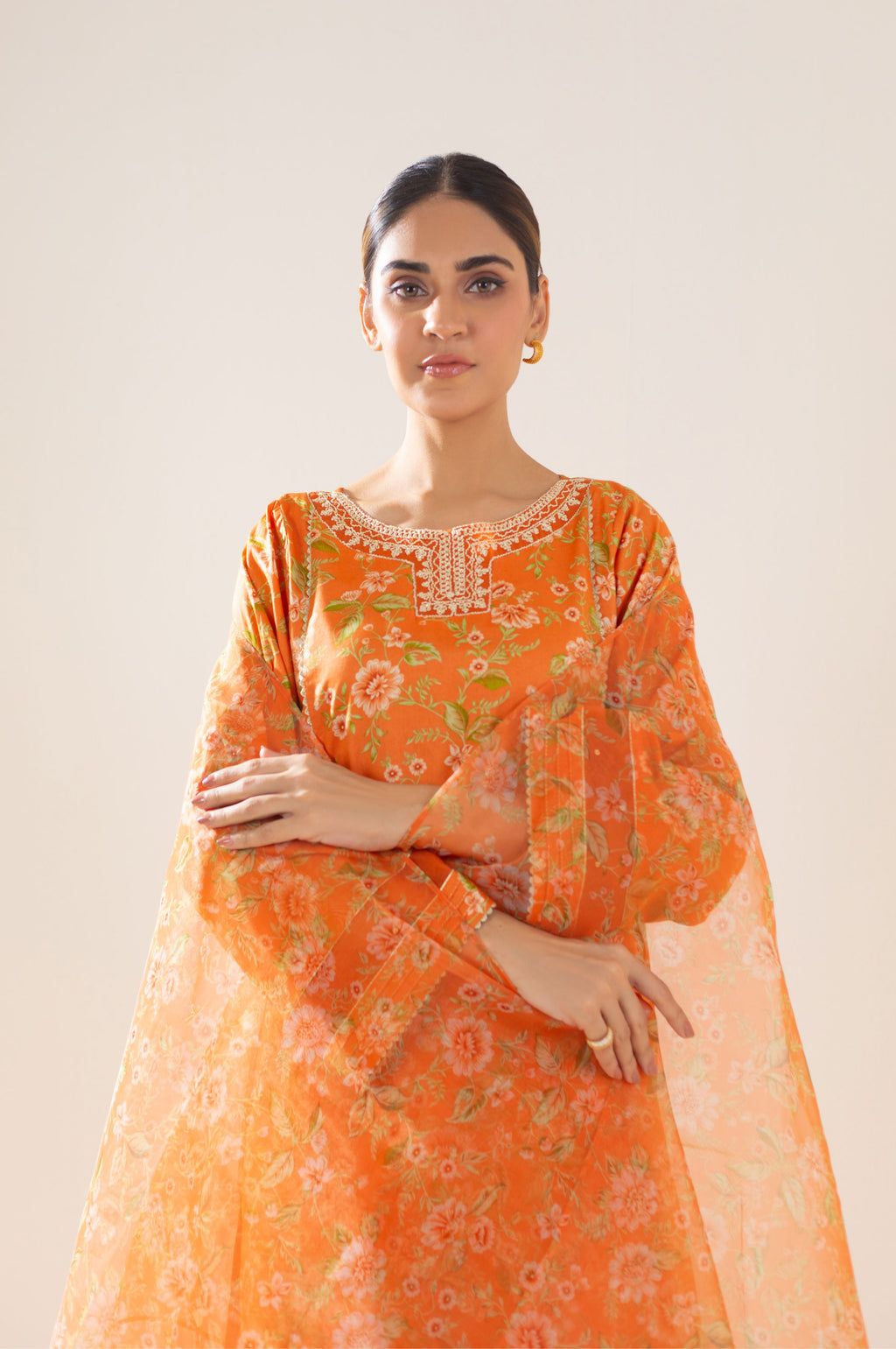 Stitched 3 Piece Printed Lawn Suit