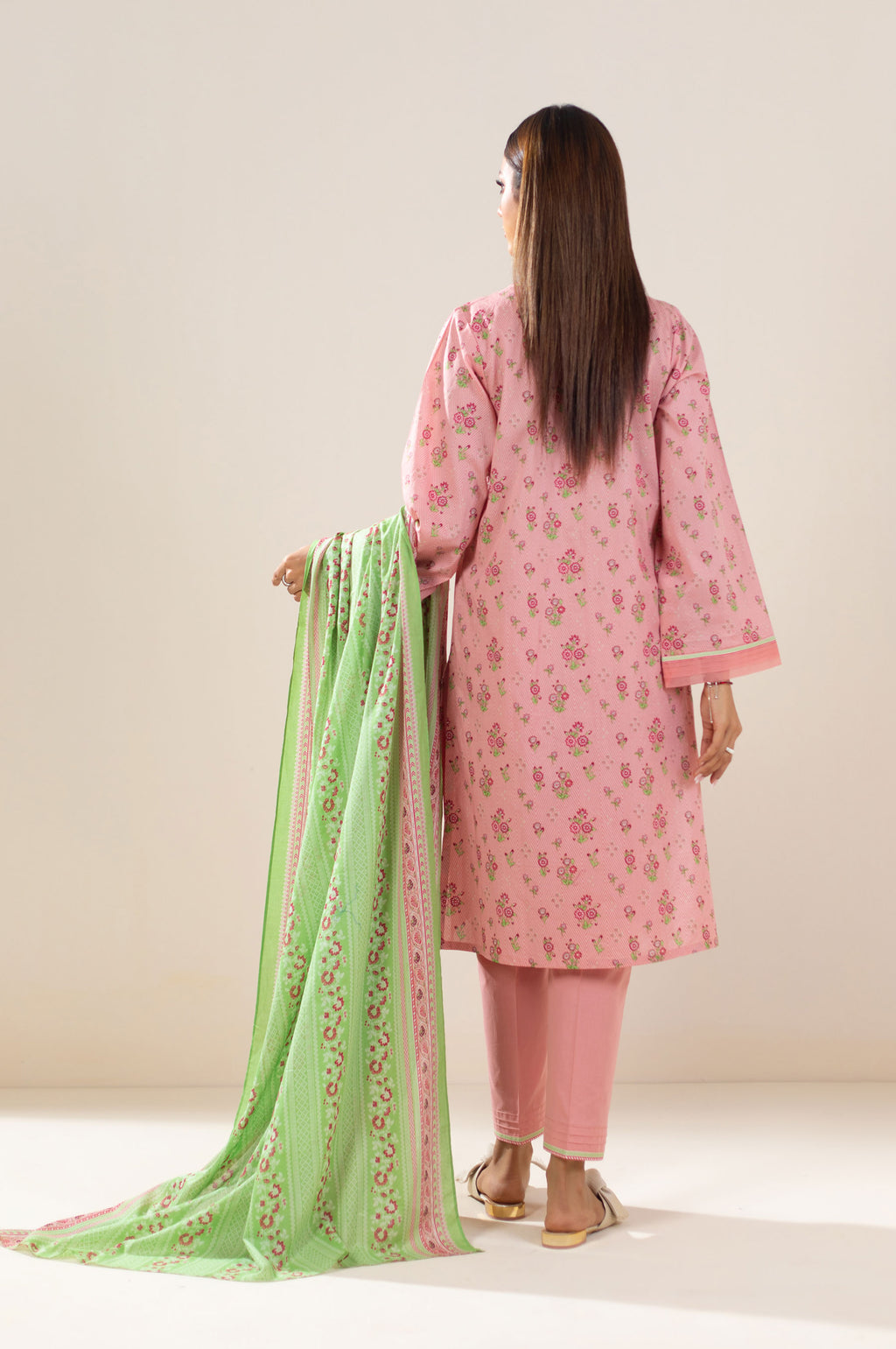 Stitched 3 Piece Embroidered Lawn Suit