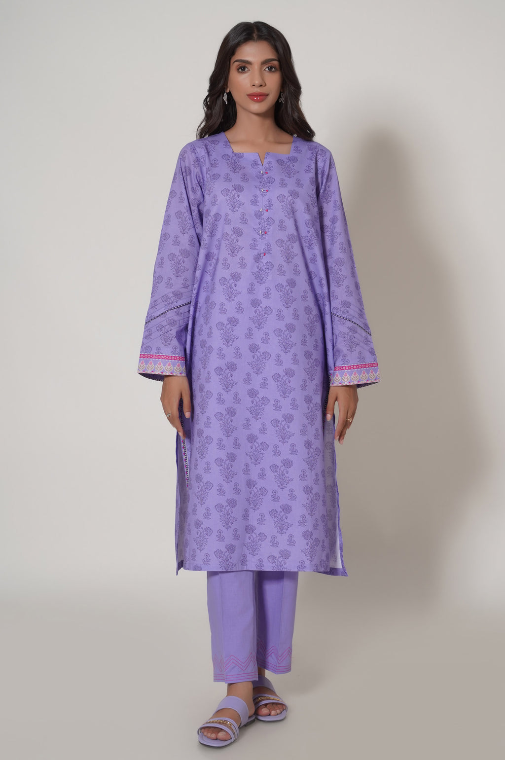 Stitched 3 Piece Printed Lawn Suit