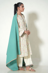 Unstitched 3 Piece Printed Cottle Suit