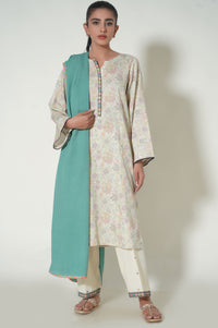 Unstitched 3 Piece Printed Cottle Suit
