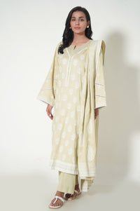 Unstitched 3 Piece Paste Printed Cottle Suit