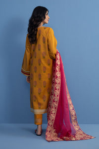 Unstitched 3 Piece Printed Khaddar Suit