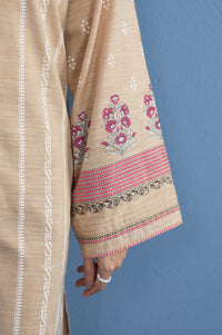 Unstitched 3 Piece Paste Printed Khaddar Suit