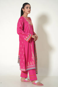 Stitched 3 Piece Embroidered Khaddar Suit
