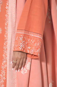 Unstitched 3 Piece Embroidered Khaddar Suit