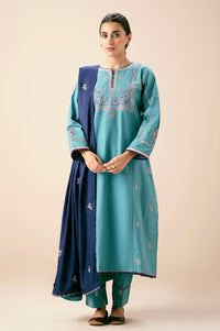 Unstitched 3 Piece Embroidered Multi Neps Suit