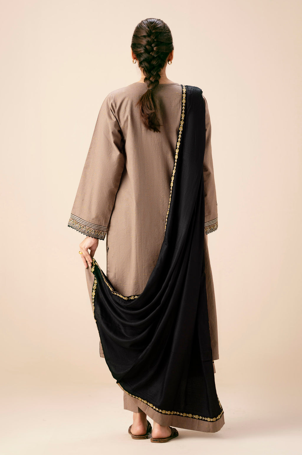 Unstitched 3 Piece Embroidered Multi Neps Suit